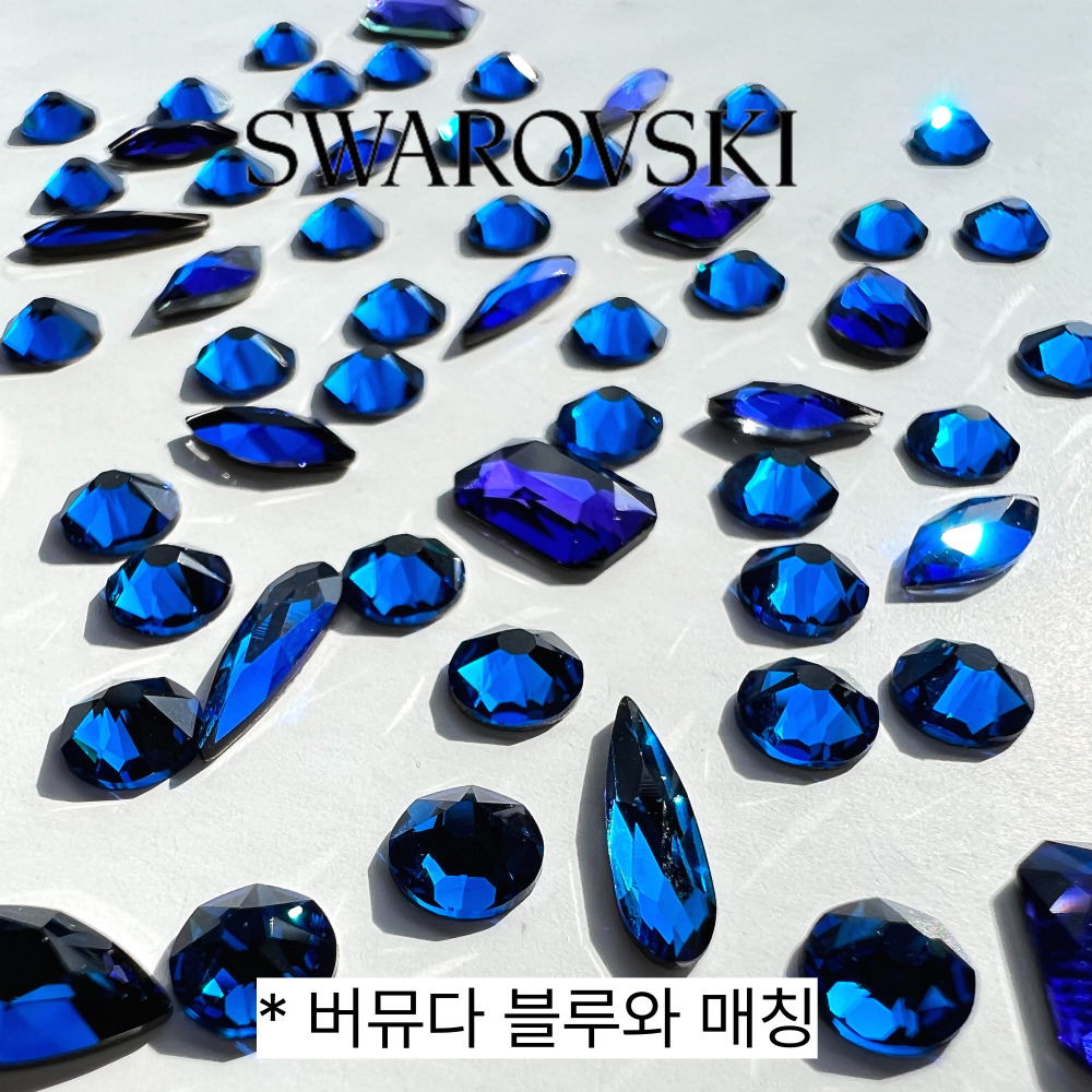 스와로브스키 2058 ss5 카프리 블루 100개 1.8mm 셀프 여름 네일 스와 스톤 - 상세 이미지 5