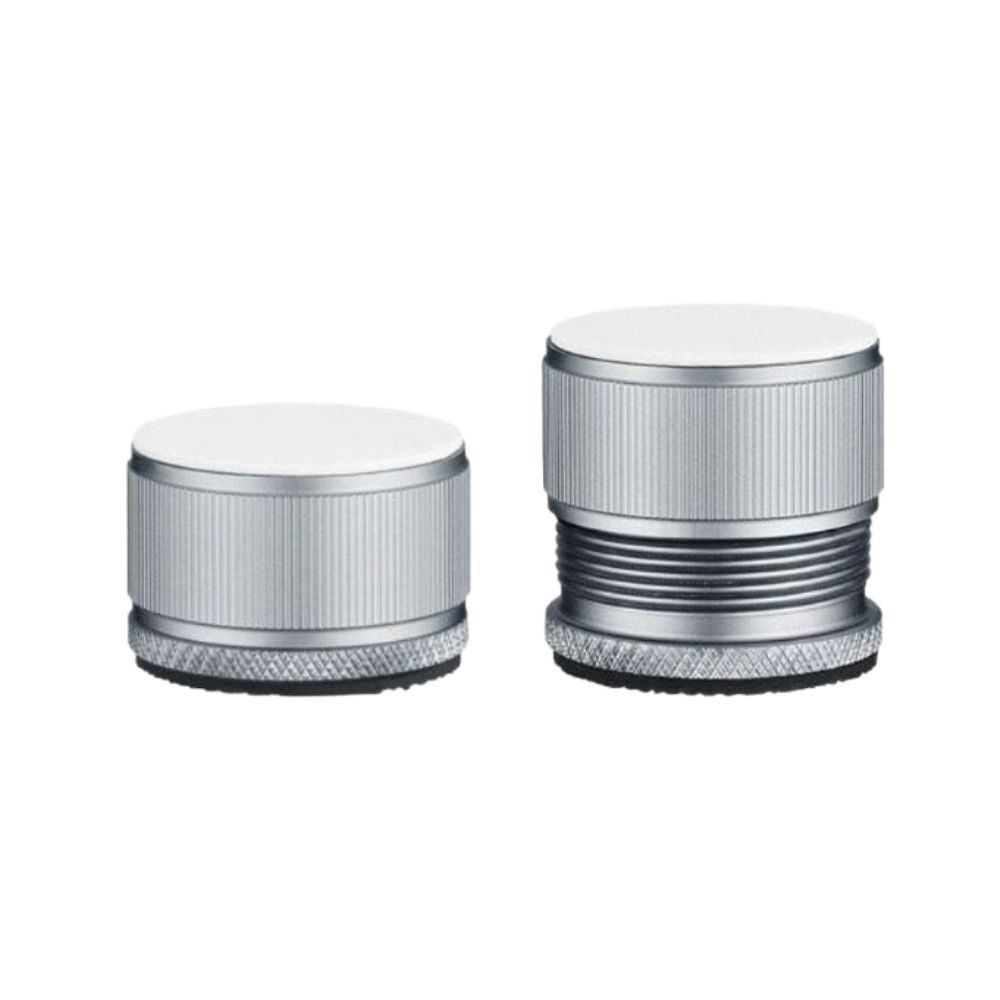 가구다리 높이조절 받침 소파다리 침대다리 테이블다리 메탈 회색 23-37mm 4개 - 상품 이미지