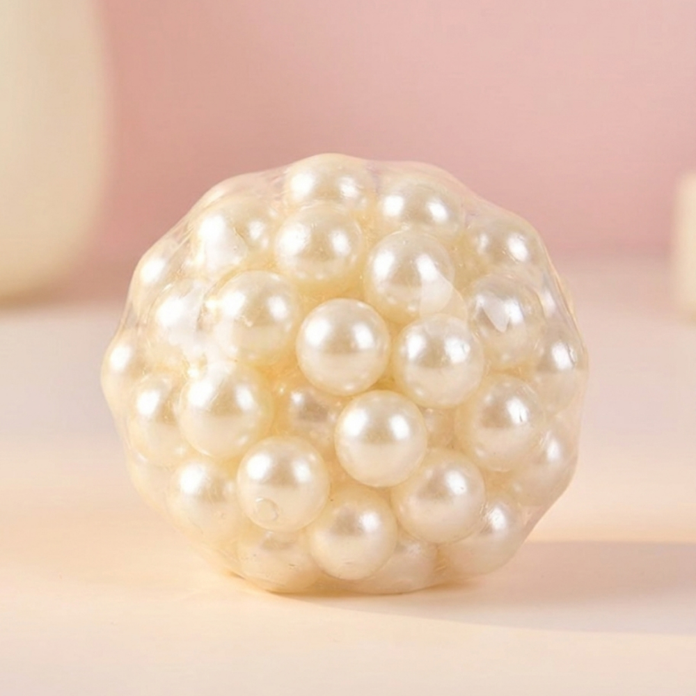 펄 진주 말랑이 슬랑이 크런치 4cm 6cm - 상품 이미지