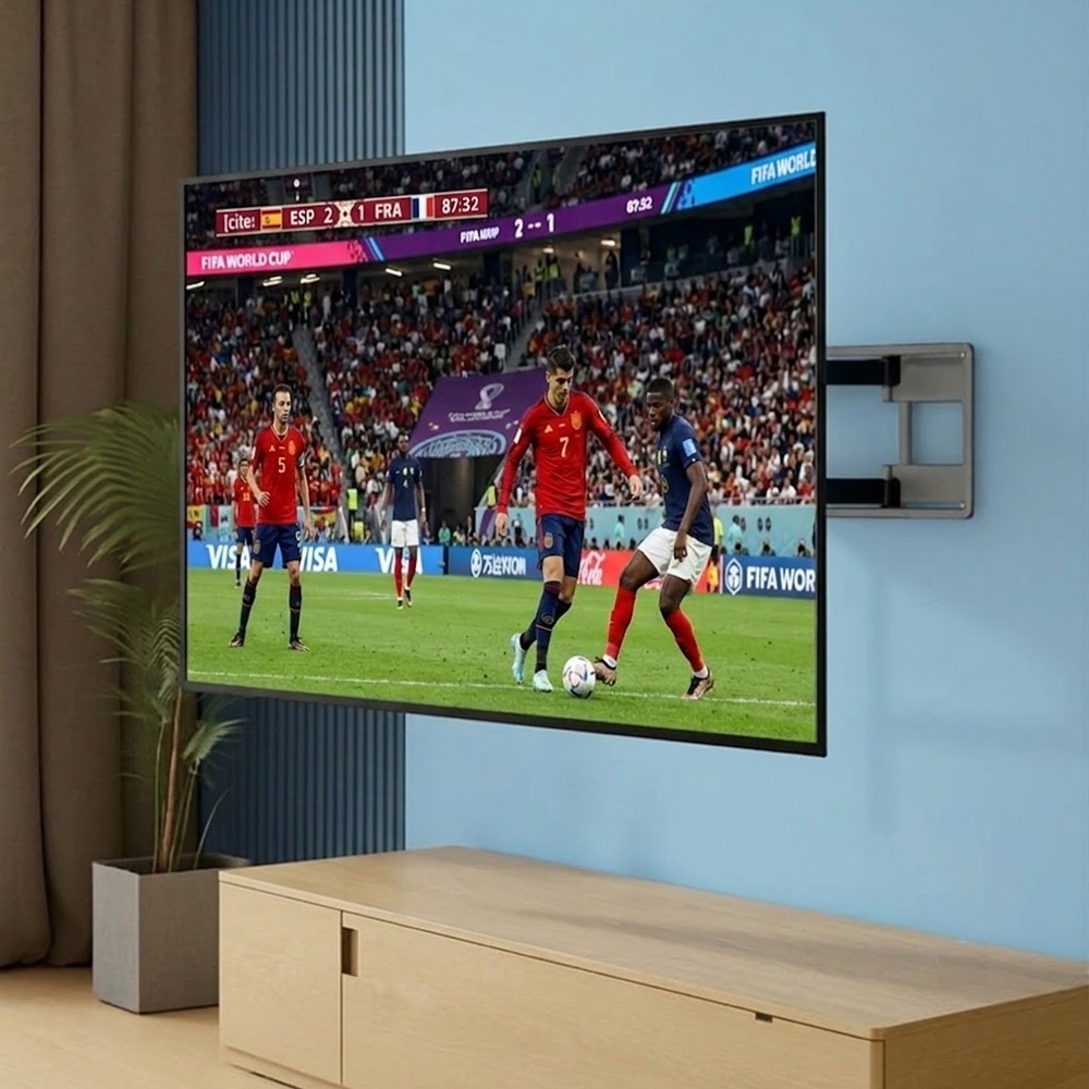 특대형 풀모션 TV 벽걸이브라켓 더 튼튼한 좌우회전 가능 254cm (100인치) - 상품 이미지
