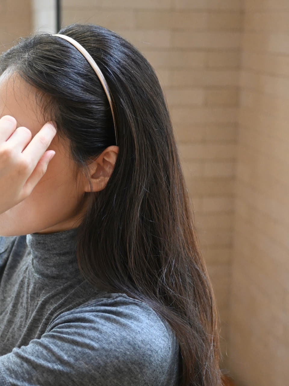 메탈 소프트 톱날 얇은 헤어밴드 머리띠 실버 골드 - 상품 이미지