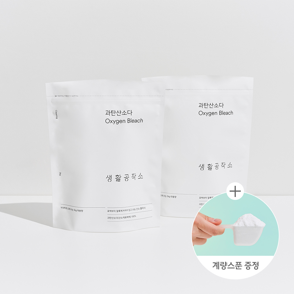 생활공작소 대용량 과탄산소다 3Kg 2개
