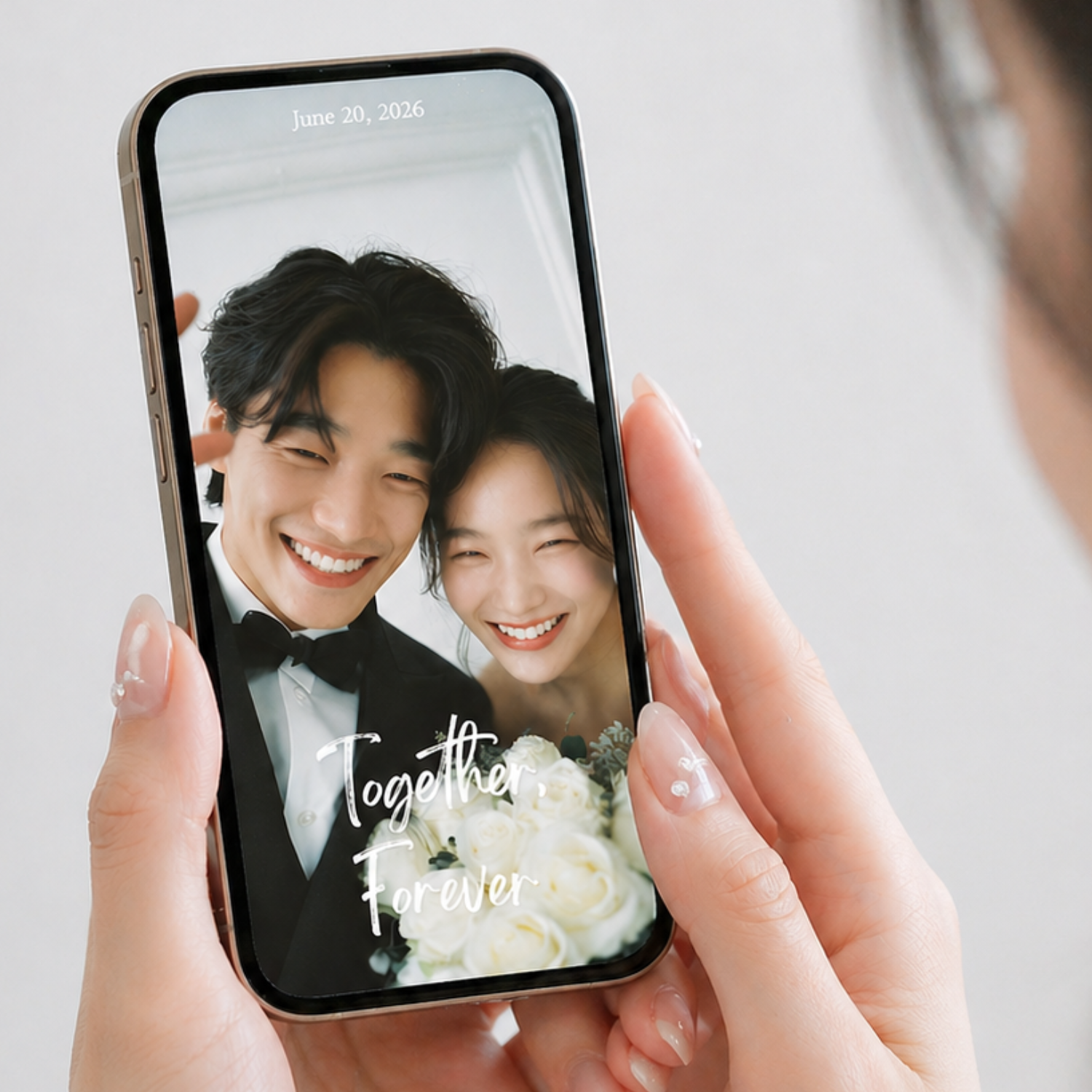모바일청첩장 확대방지 결혼식 초대장 셀프 만들기 웨딩포스터 - 상품 이미지