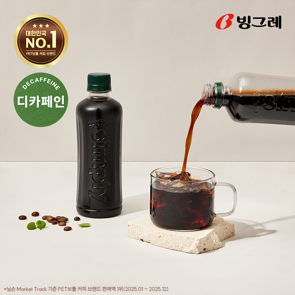 빙그레 아카페라 심플리 디카페인 아메리카노, 400ml, 40개 상품 이미지