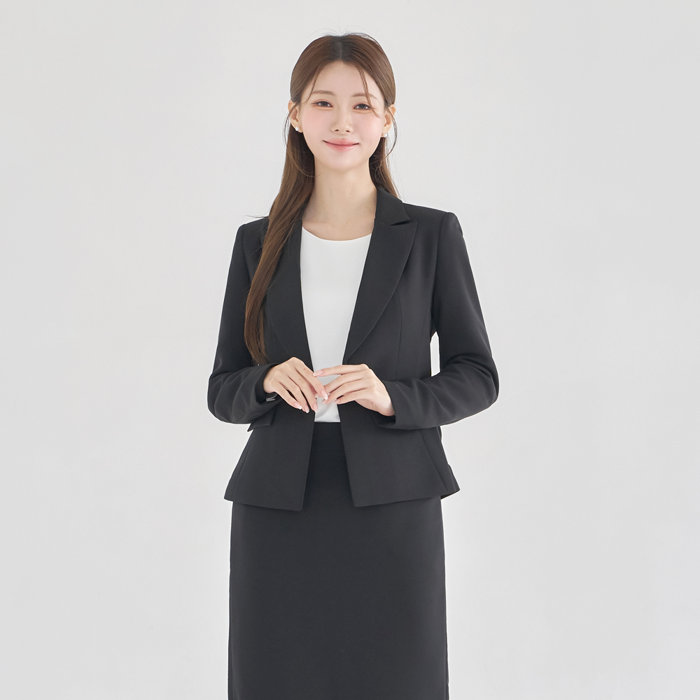 면접자켓 여성정장자켓 블랙 빅사이즈 [고급] 이미지 6