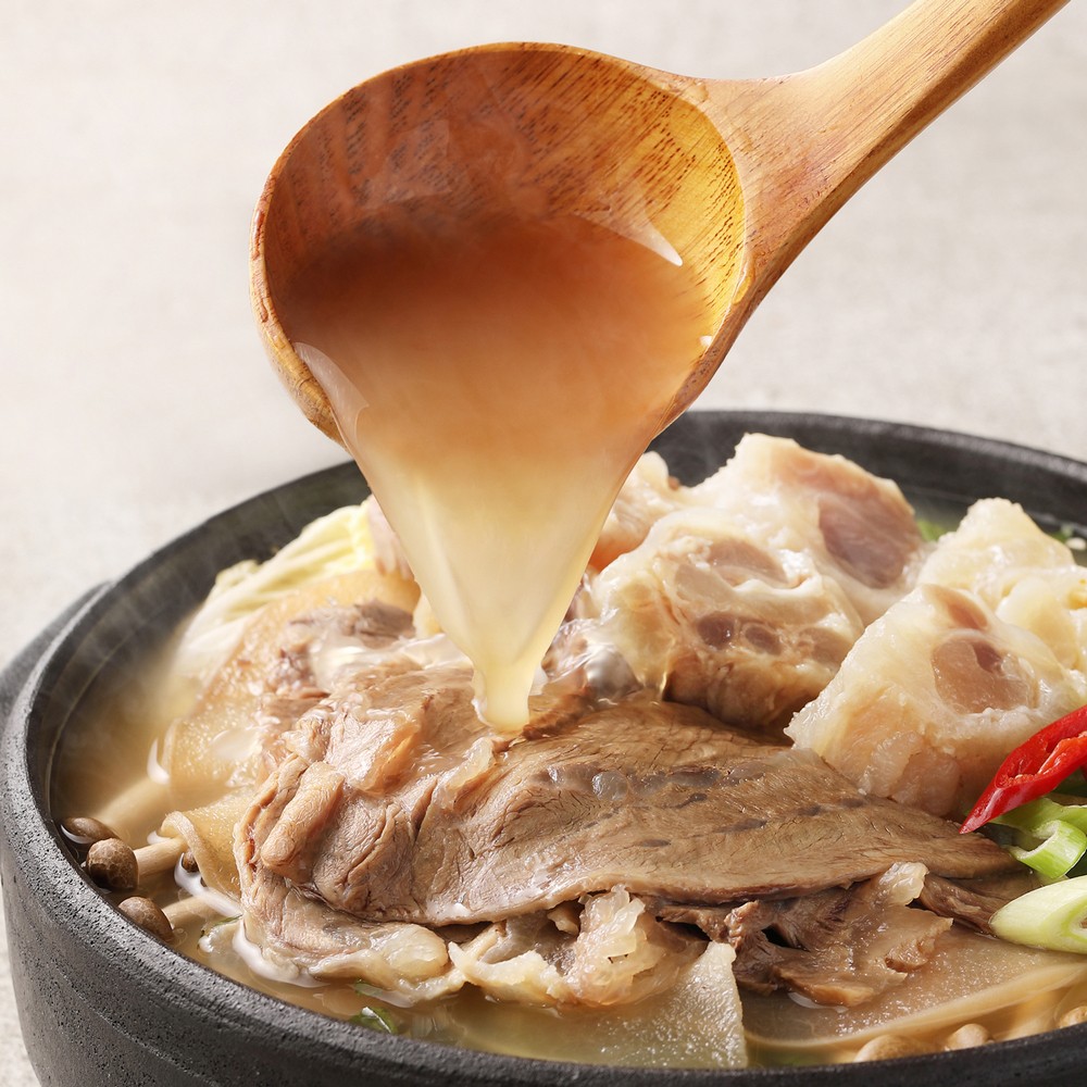 [푸딩픽] 소고기 수육전골 370g 밀키트 (사태 스지 머릿고기) 전문점 육수 국물안주 보양식 - 상세 이미지 5
