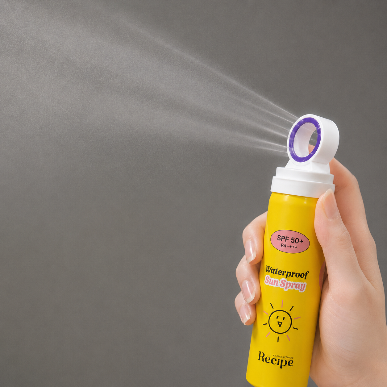 1+1 레시피 워터프루프 선스프레이 국내 브랜드 최초 데카코어 시스템 SPF50+ PA 4+ 80ml (뿌리는 선크림/뿌리는 자외선 차단제) - 상세 이미지 2