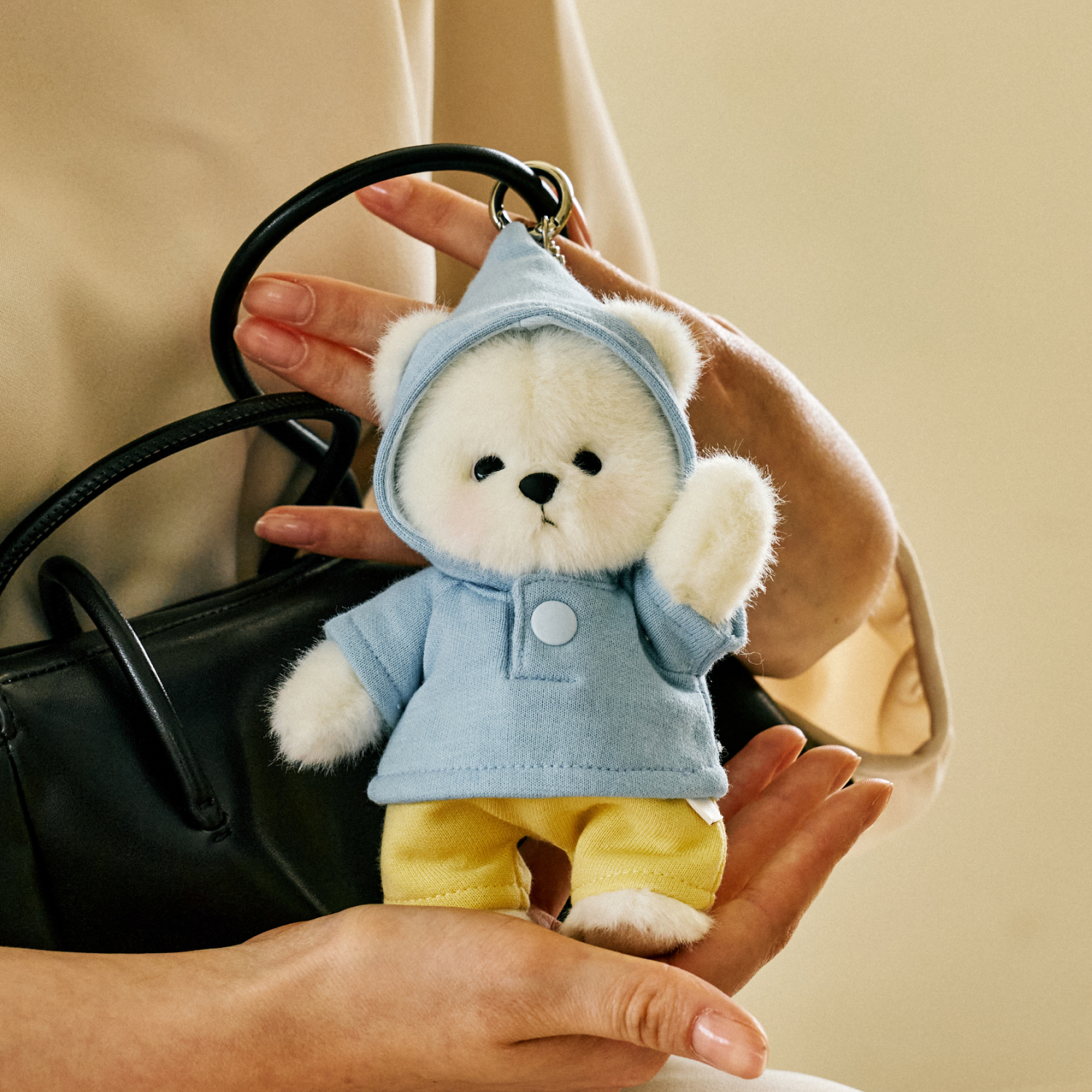 테디테일즈 레나베어 시그니처 키링 XS 15cm  핸드메이드 곰인형 - 상품 이미지