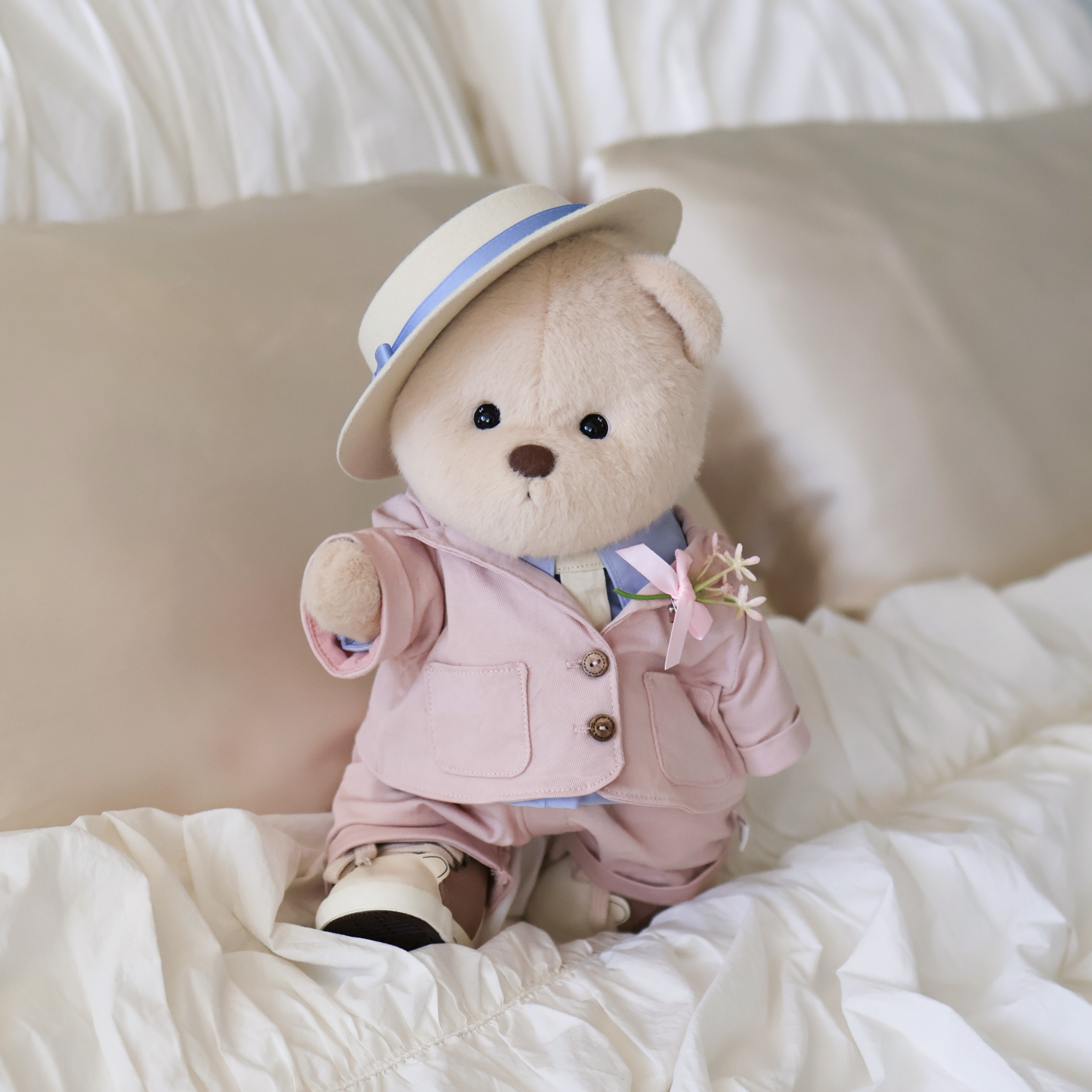 테디테일즈 레나베어 단모 M 30cm 핸드메이드 곰인형 이미지 7