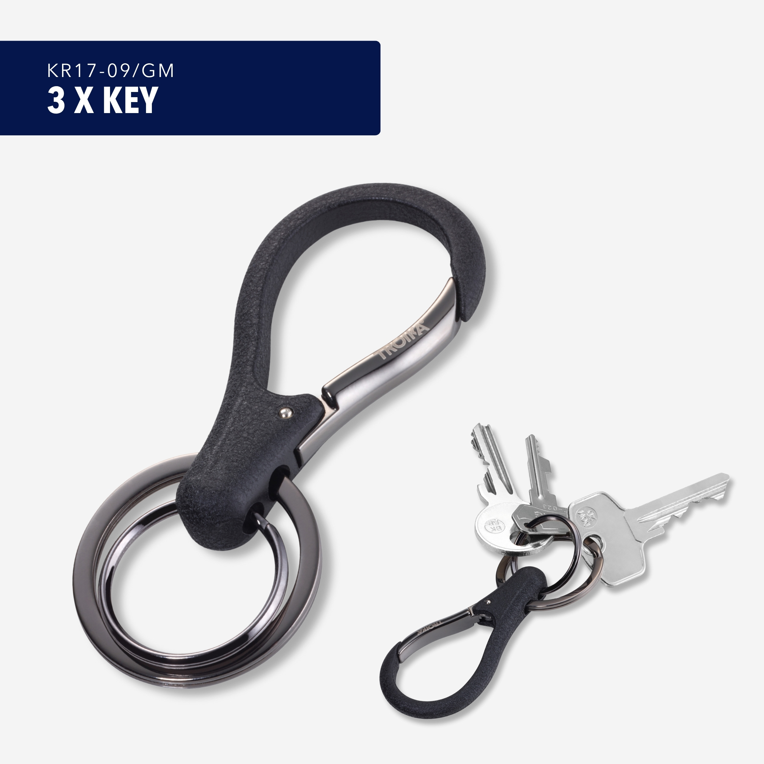 트로이카 ZRINGS 카라비너 키홀더 키링 KR17-09/GM 이미지 6