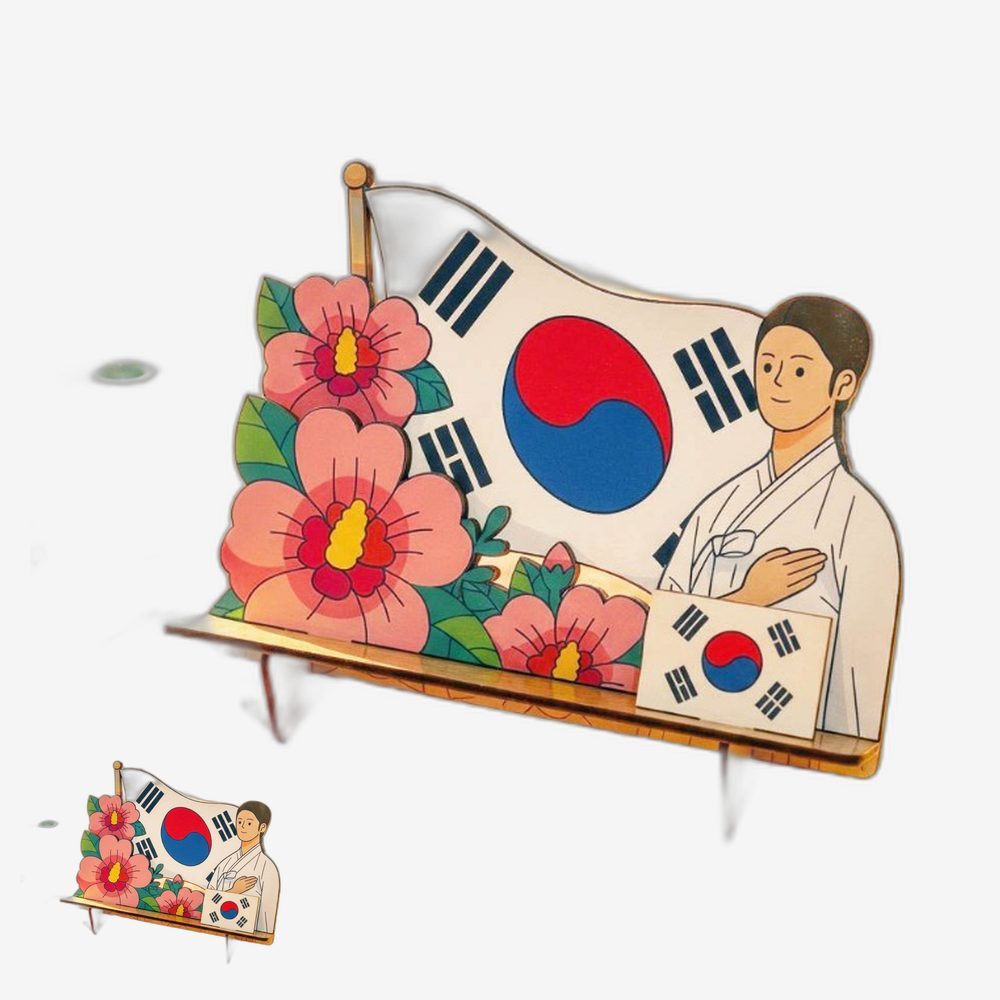우드소재 초등방과후 독서대만들기 애국테마 만들기수업 독서대공예 MDF재질 역사체험학습 - 상품 이미지