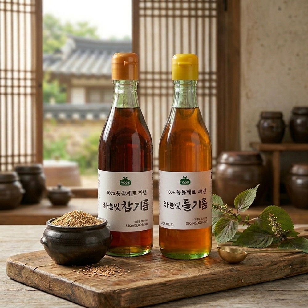 100% 통참깨 진하고 고소한 하늘빛 참기름 350ml - 상세 이미지 3