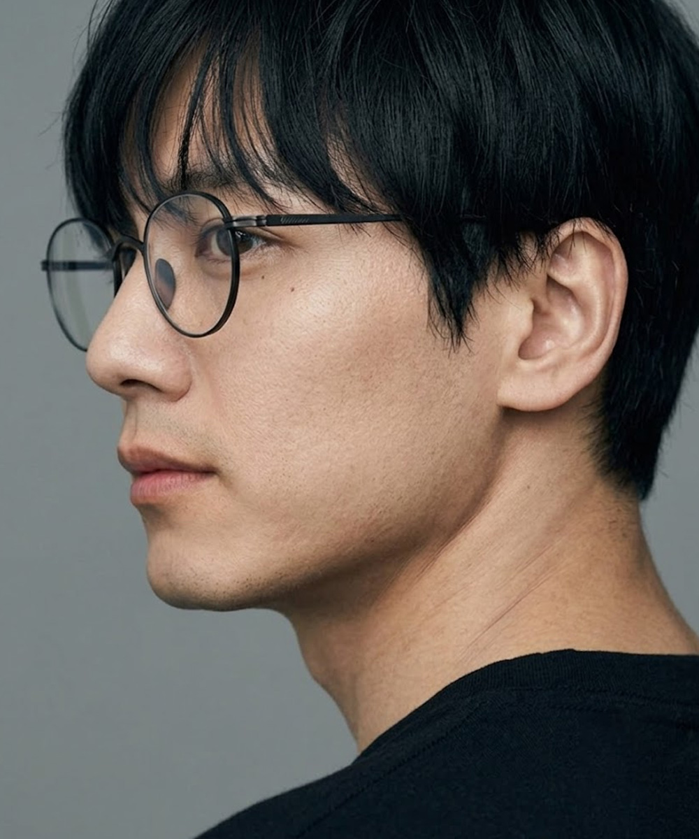 가메만넨 KMN113 원형 티타늄 경량 안경테 46사이즈 48사이즈 모음 역코받침 KAMEMANNEN - 상세 이미지 2
