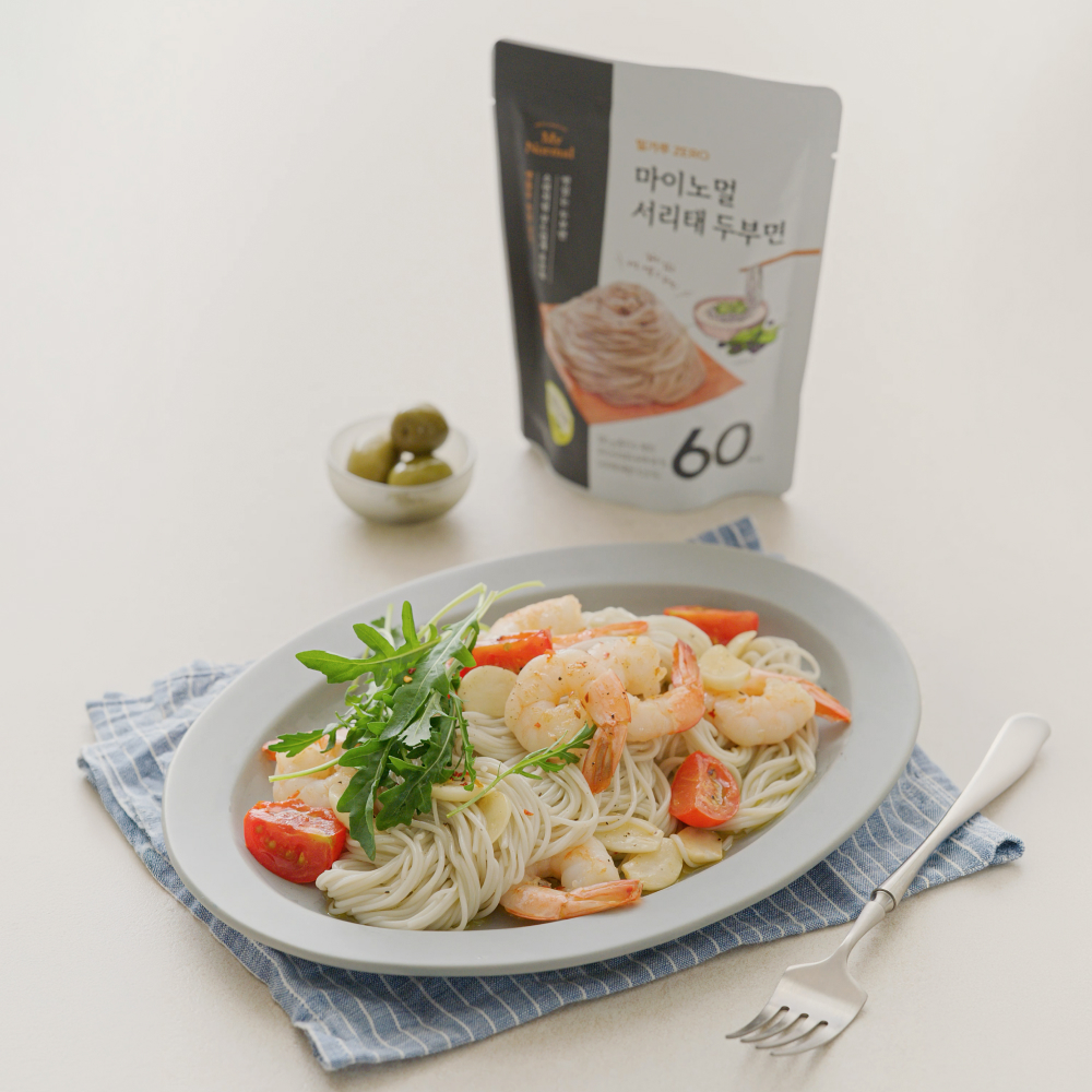 마이노멀 100% 국산 서리태 두부면 저칼로리 두유면 글루텐프리 180g, 5개 상품 이미지