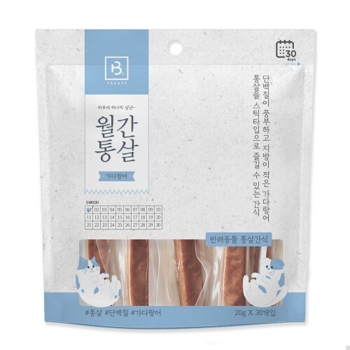 월간통살 고양이 강아지간식 가다랑어, 20g, 30개 - 상세 이미지 2