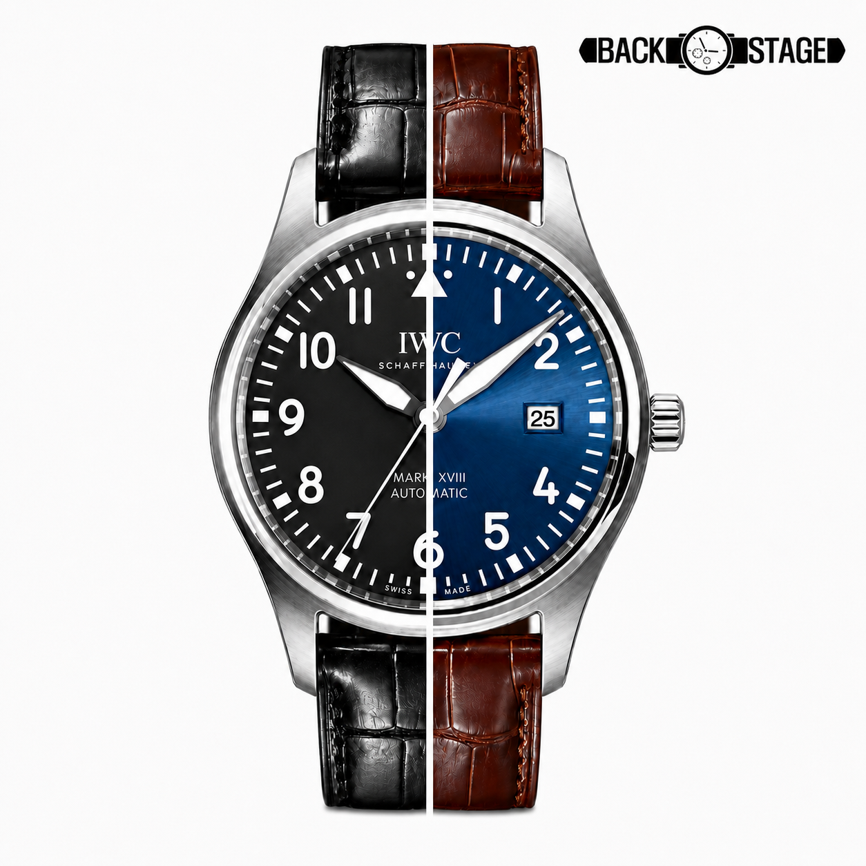 IWC 마크18 호환 시계줄 파일럿 스트랩 18mm 20mm 22mm - 상품 이미지
