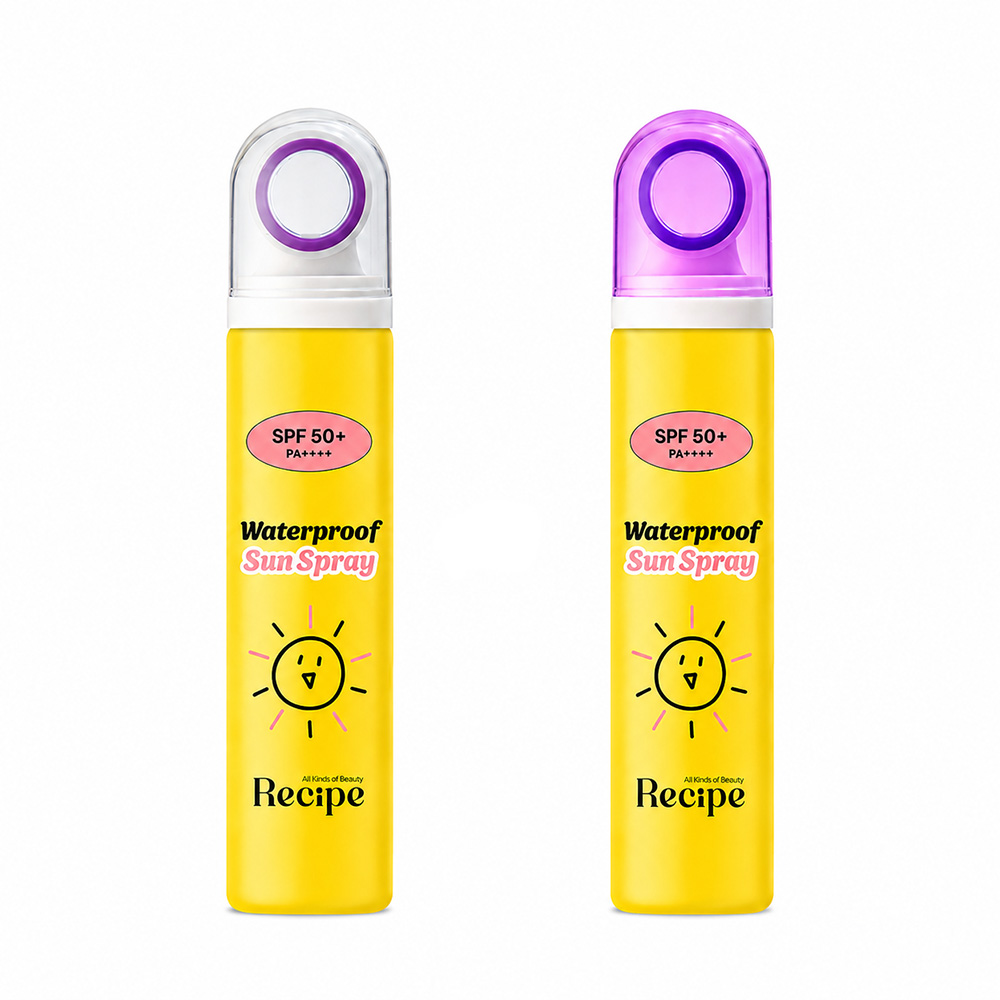 1+1 레시피 워터프루프 선스프레이 국내 브랜드 최초 데카코어 시스템 SPF50+ PA 4+ 80ml (뿌리는 선크림/뿌리는 자외선 차단제) - 상세 이미지 3