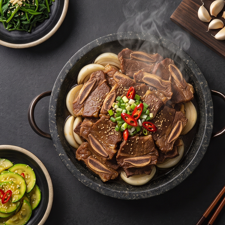 이음곳간 양념LA 엘에이 갈비 소갈비찜 명절 잔치음식 500g 1kg - 상품 이미지