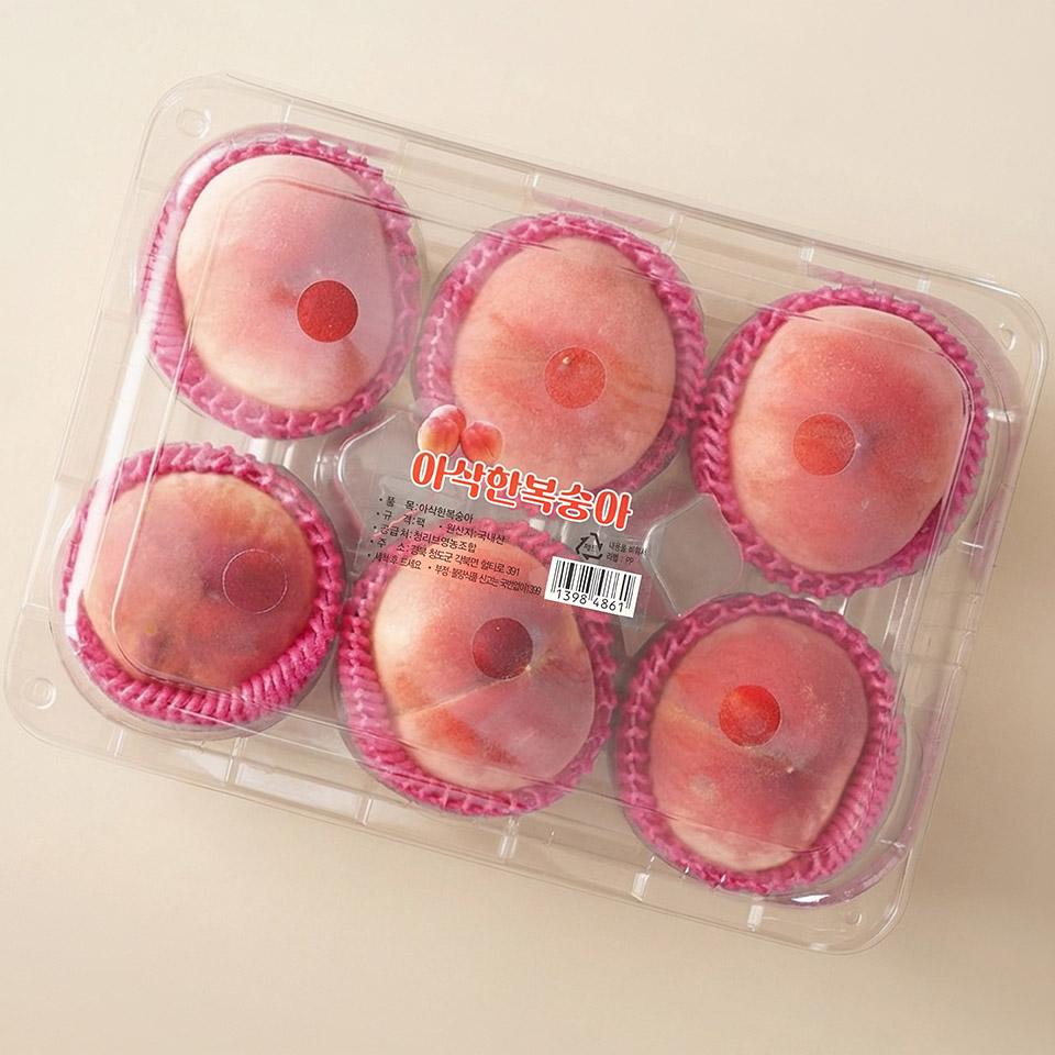 메가마트 아삭한 복숭아(팩) 1.25kg, 4~6입 - 상세 이미지 2