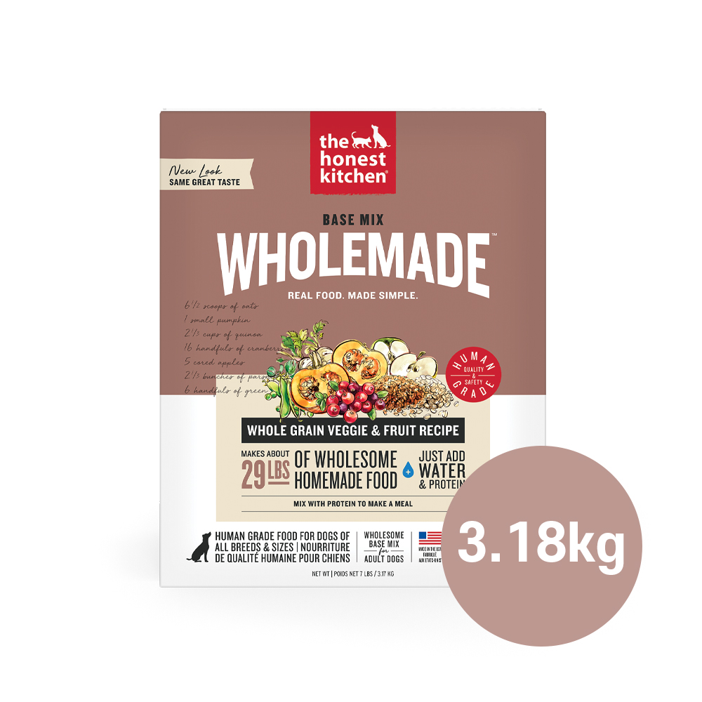 디어니스트키친 탈수건조 알러지 강아지 사료 홀그레인 베이스믹스, 3.18kg, 1개