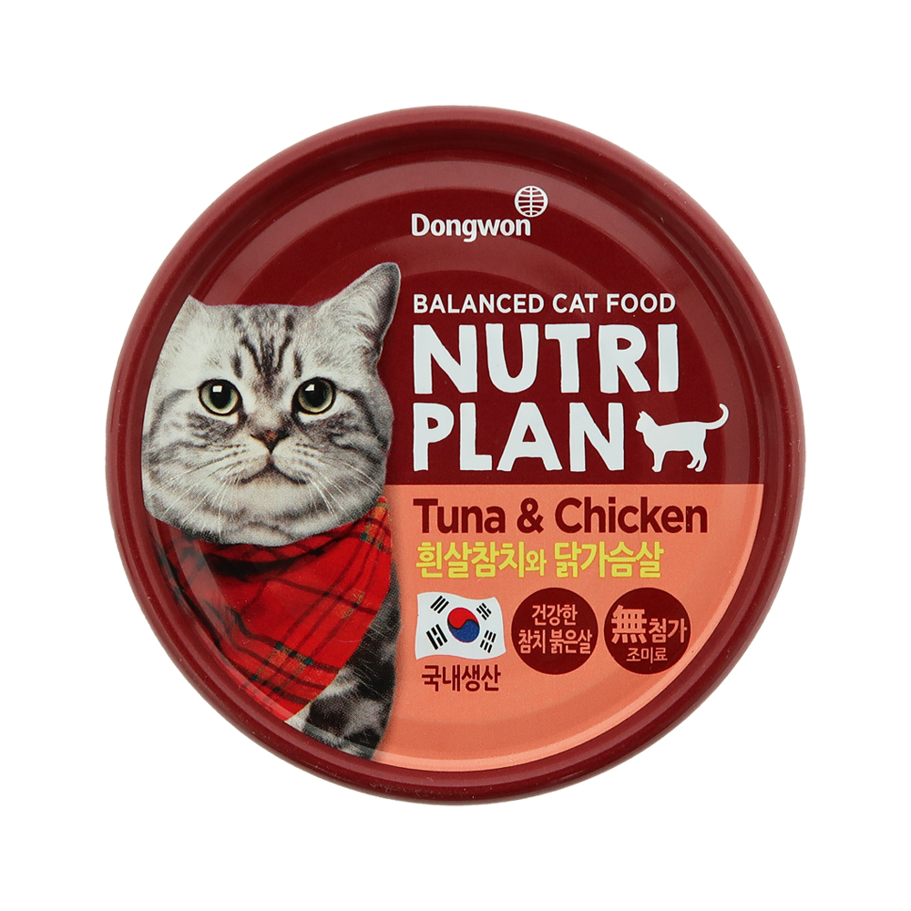 [+N포인트 3천] 동원 뉴트리플랜 고양이캔 길냥이캔 참치 닭가슴살, 160g, 24개 - 상세 이미지 2