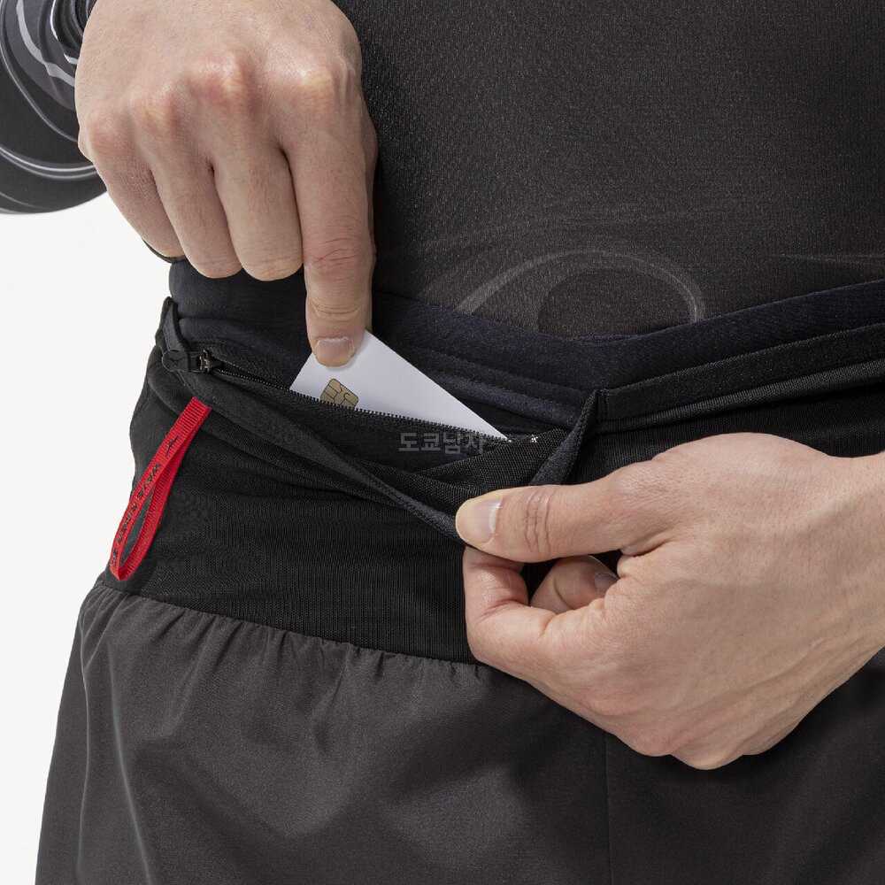 미즈노 웨이브 라이더30 러닝 반바지 남자 멀티포켓 팬츠 플러스 7인치 미들, 블랙, S 이미지 7