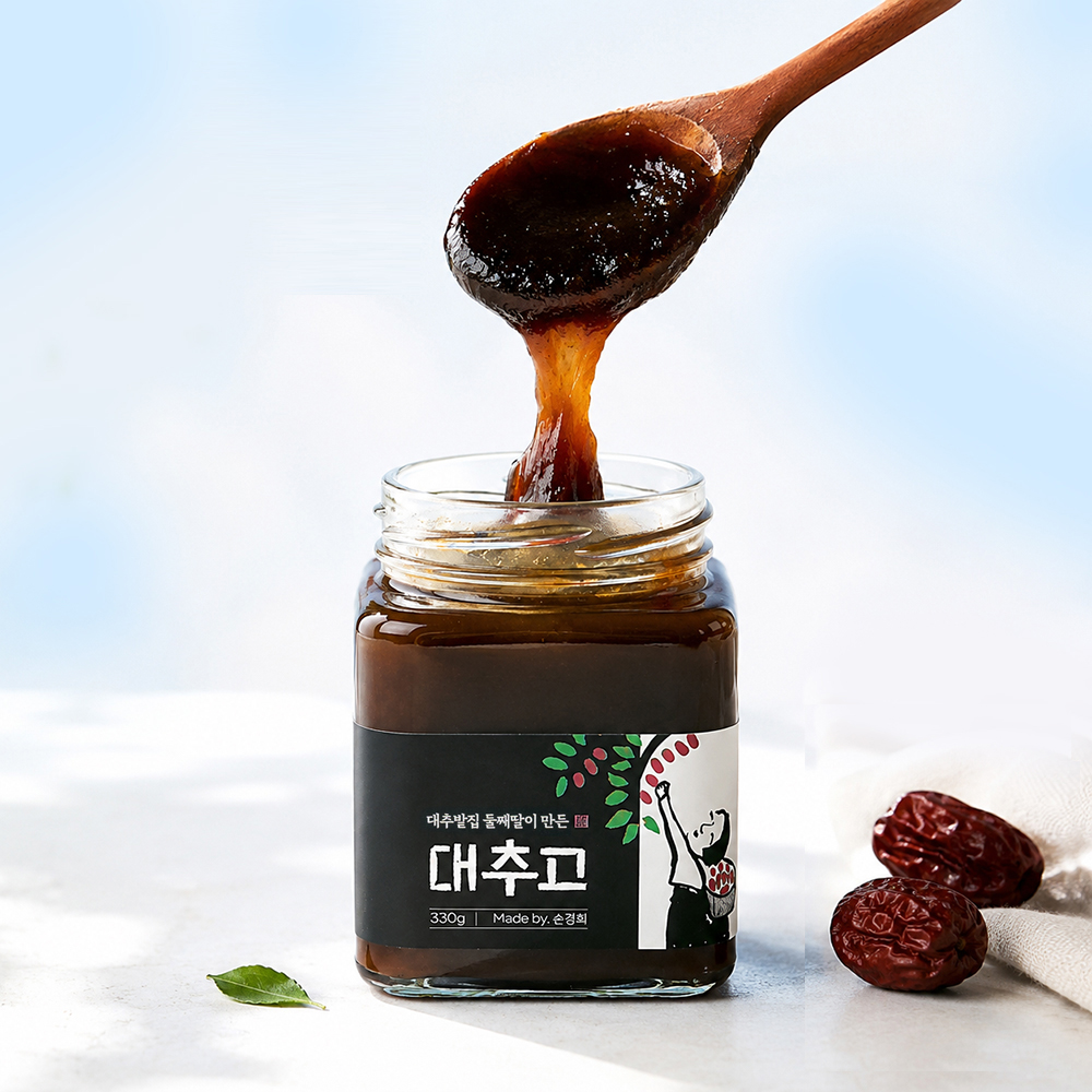허밍테이블 대추고 경산 대추 대추차 프리미엄 수제청 330g 1병 - 상품 이미지