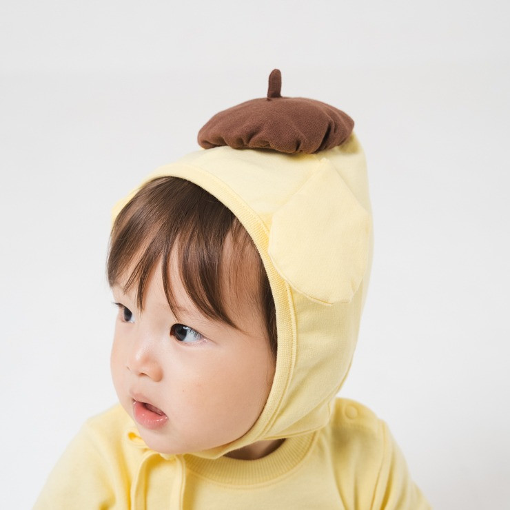 [발주상품] 산리오 폼폼푸린 입체 롬퍼스 + 모자 세트 80cm - 베이비 의류 - 하카타몰