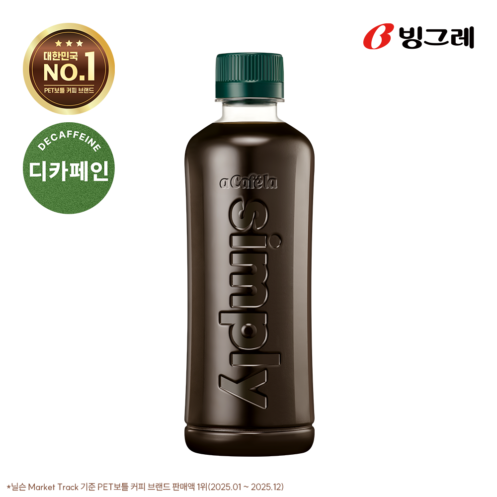 빙그레 아카페라 심플리 디카페인 아메리카노, 400ml, 40개 상품 이미지