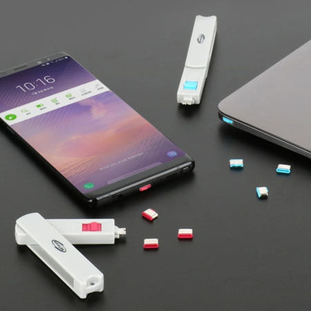 USB잠금장치 USB Type C 커넥터 10개