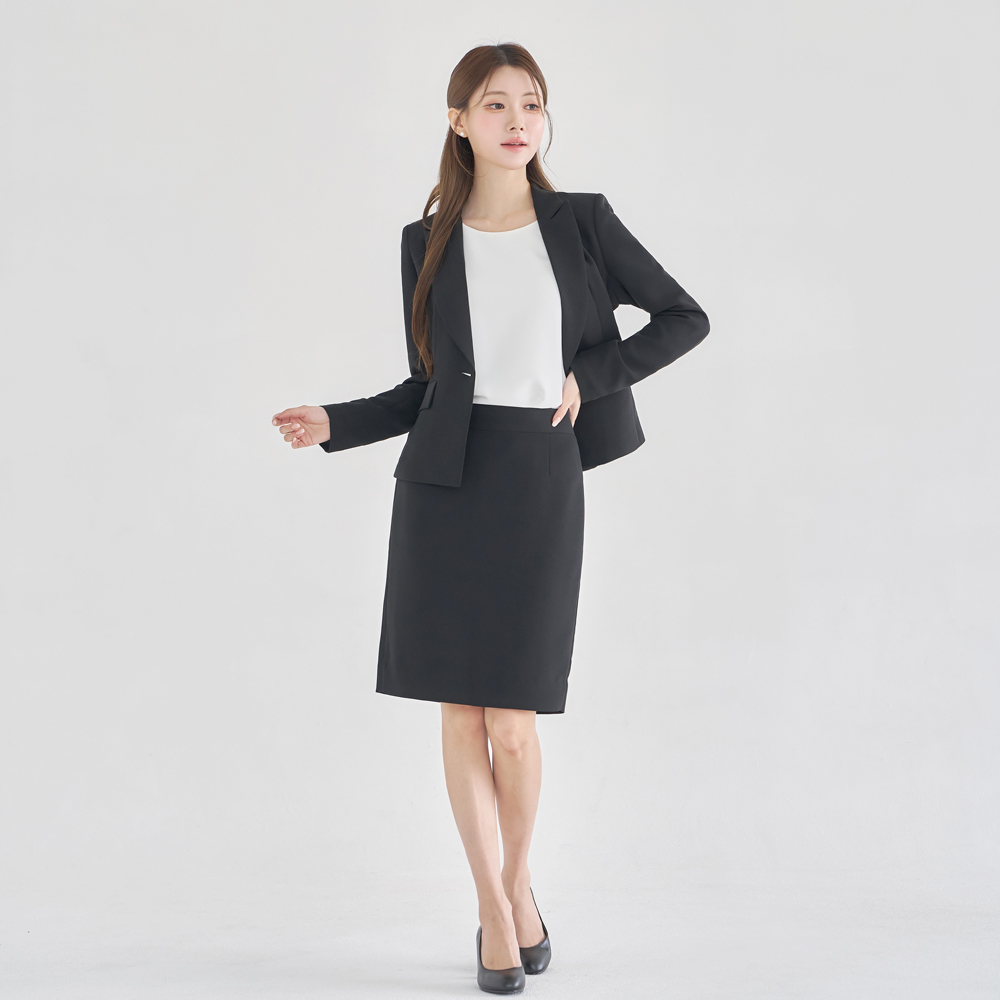 면접자켓 여성정장자켓 블랙 빅사이즈 [고급] 이미지 8