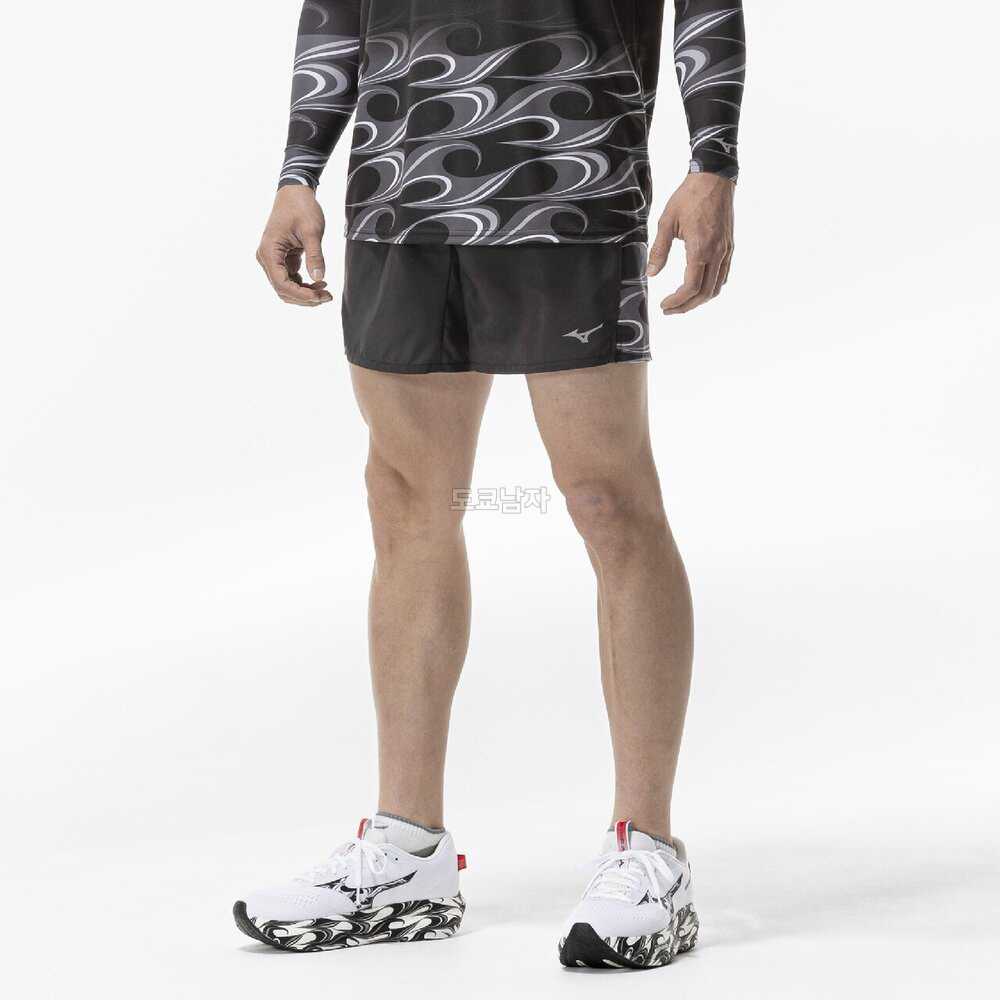미즈노 웨이브 라이더30 러닝 반바지 남자 멀티포켓 팬츠 플러스 7인치 미들, 블랙, S - 상세 이미지 3