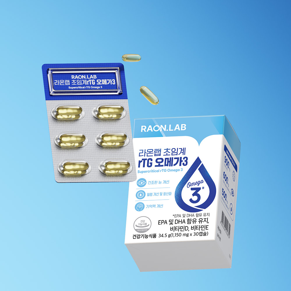 라온랩 초임계 rTG 오메가3 1,150mg 30캡슐, 1개 - 상세 이미지 5