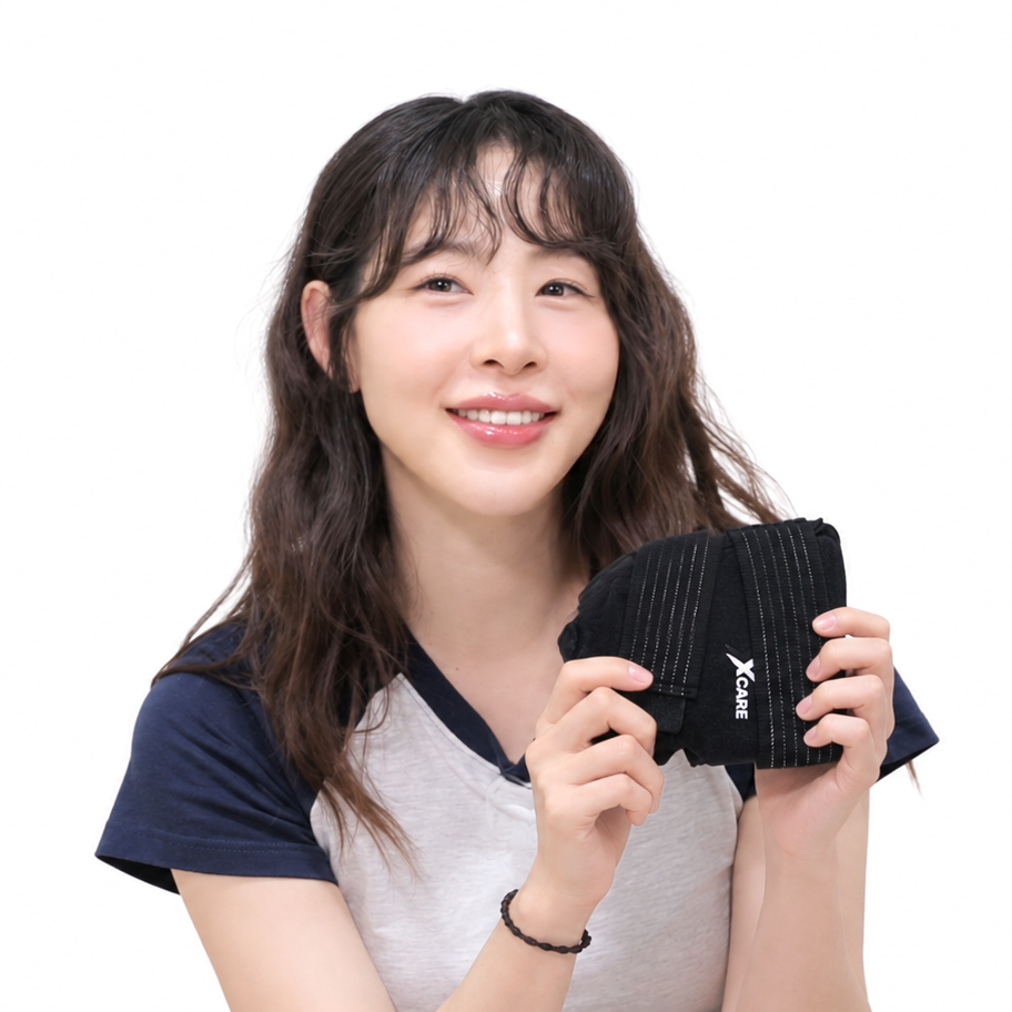 엑스케어 신수지 리커버360 4in1 냉찜질 젤 슬리브 팔꿈치 손목 발목 무릎 찜질팩 - 상품 이미지