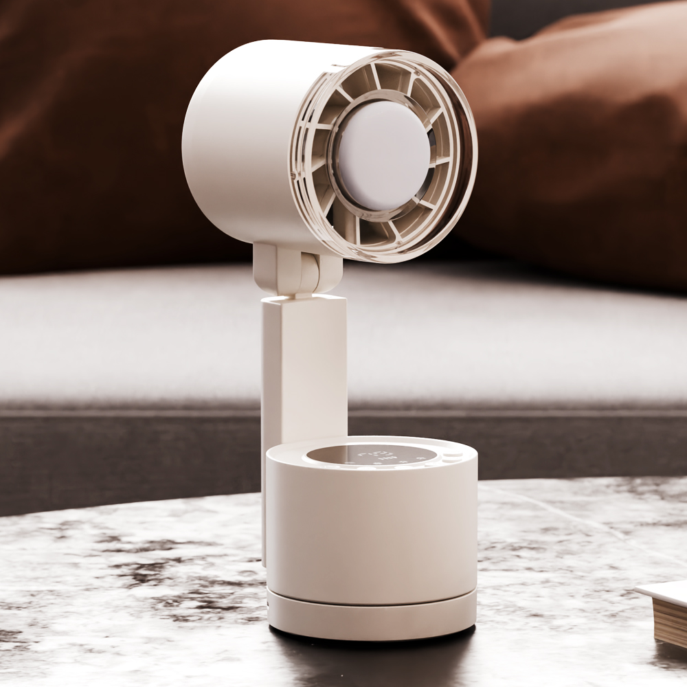 하이온 HP-2Ultra 미니 무선 무드등 LED 디스플레이 자동회전 사무실 탁상용 선풍기 - 상세 이미지 5