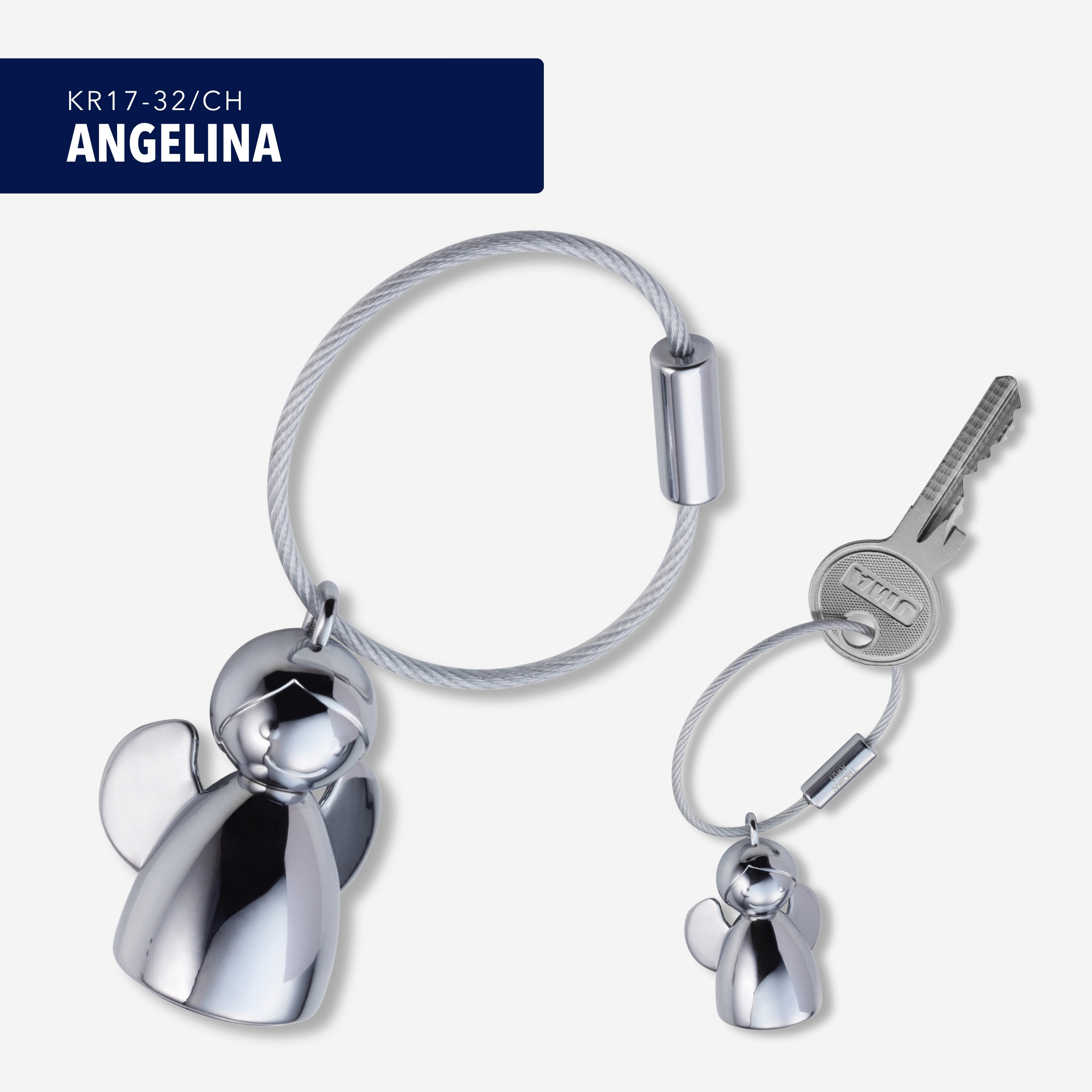 트로이카 은빛 수호천사 키홀더 키링 KR17-32/CH 이미지 6