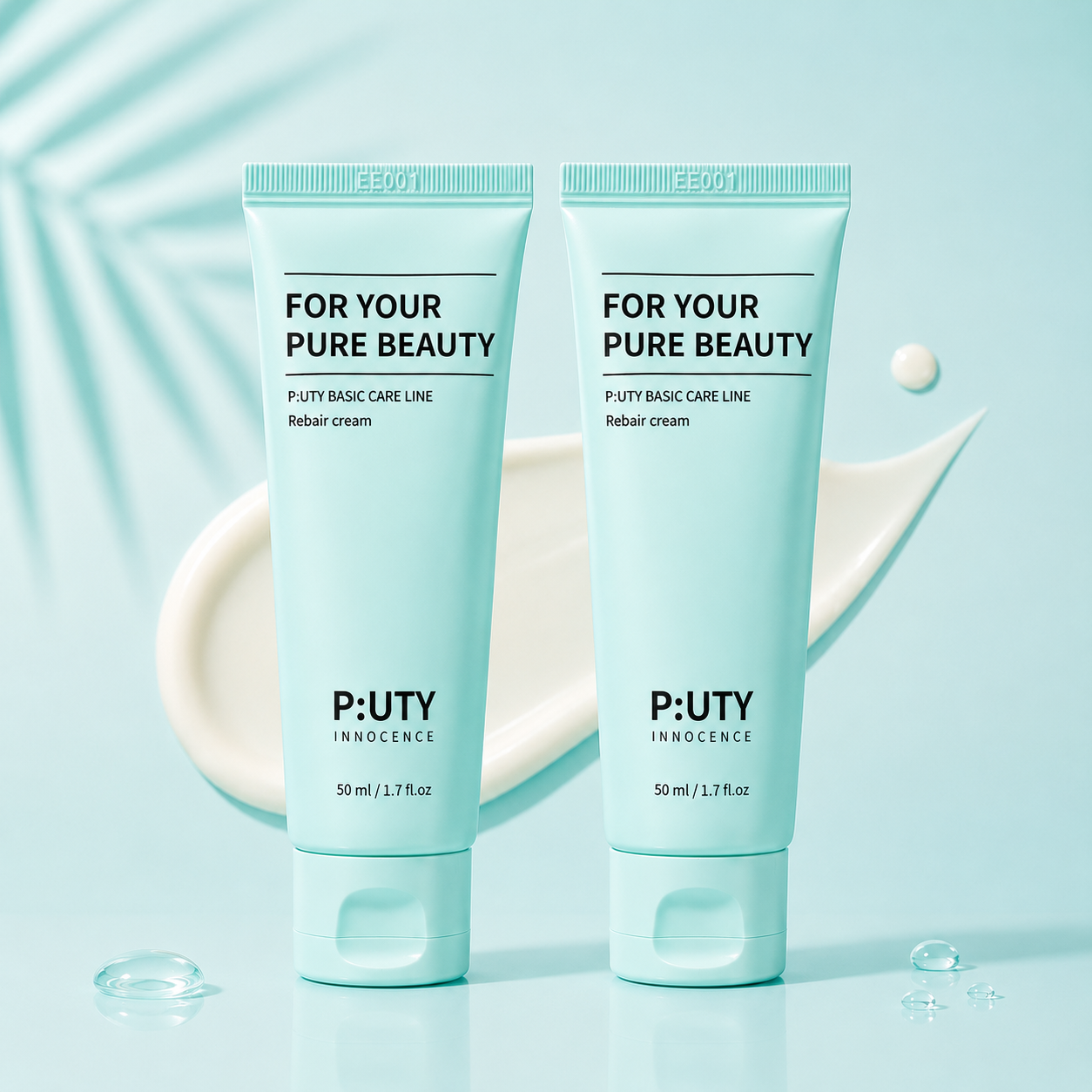 퓨노센스 리베어크림 재생 수분 진정 시카 EGF 판테놀 세라마이드 크림 50ml, 2개 - 상품 이미지