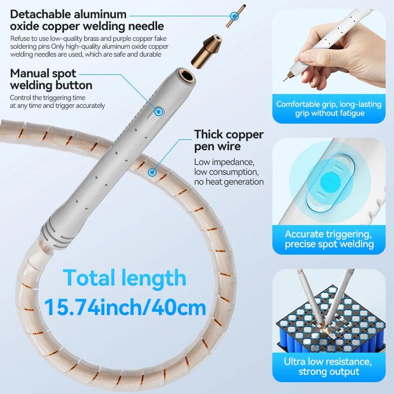 AWithZ 스폿 리튬 배터리 니켈 시트 DIY UF20B Plug-EU - 상세 이미지 5