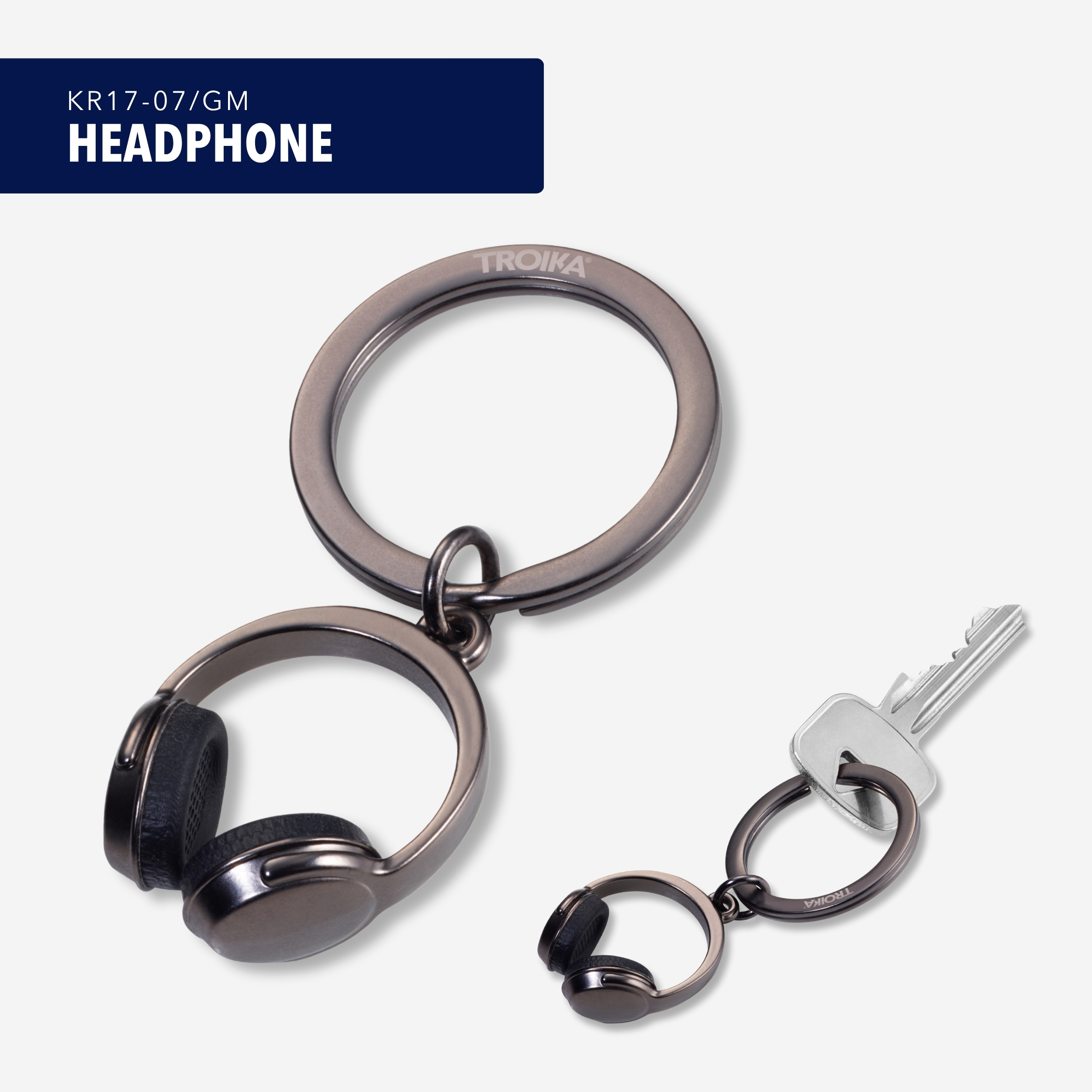 독일 브랜드 트로이카 DJ 감성 헤드폰 키링 뮤지션과 음악 애호가를 키링(KR17-07/GM) 이미지 6