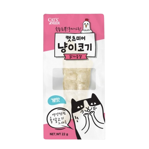 캣츠미어 냥이코기 닭가슴살 게맛, 22g, 1개 - 상세 이미지 2