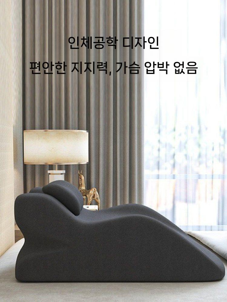 엎드린 쿠션 베개 독서쿠션 휴대폰쿠션 마사지 낮잠 다크 그레이 - 상세 이미지 3