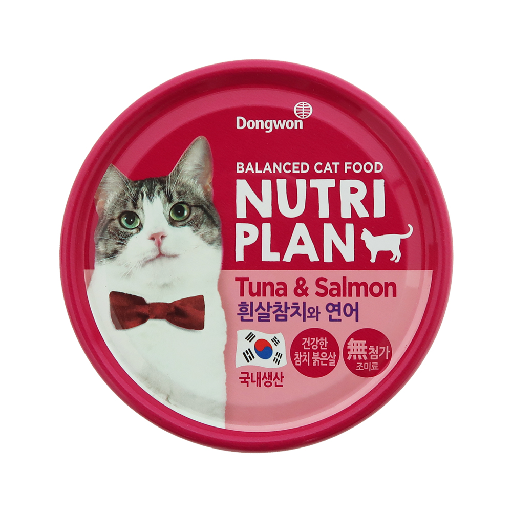 동원 뉴트리플랜 고양이캔 길냥이캔 참치 연어, 160g, 1개 - 상세 이미지 2