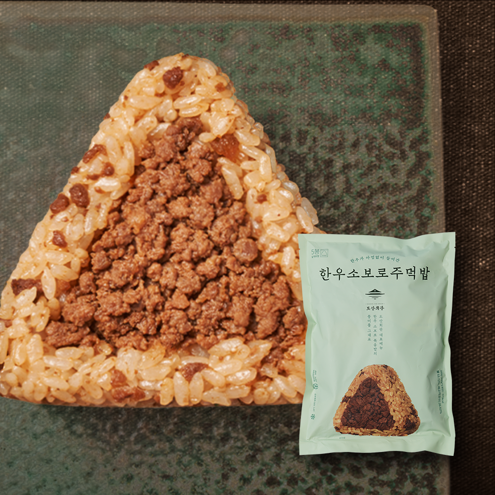 도산회관 한우 소보로 주먹밥 5개입 500g, 1개 상품 이미지
