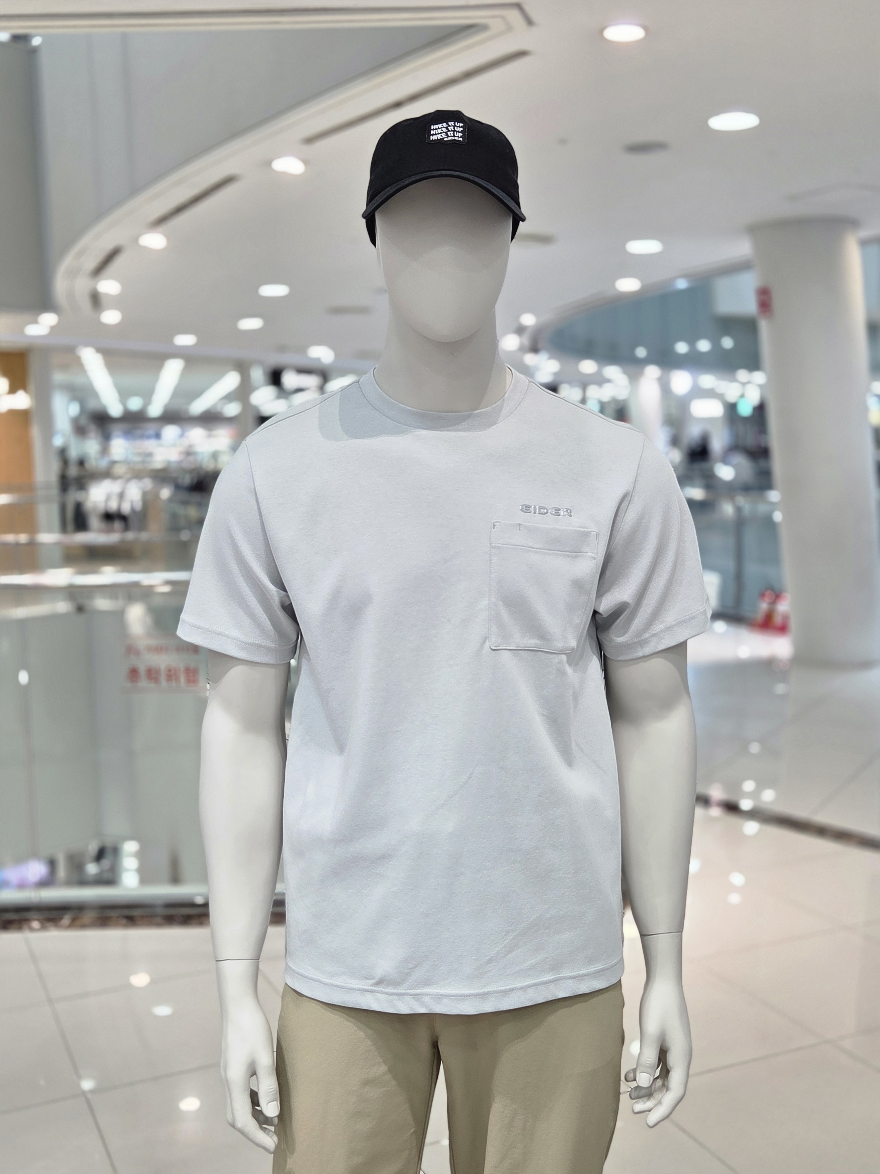 아이더 남성 반팔 여름 포켓 라운드 면 티셔츠 MU25251 - 상세 이미지 4
