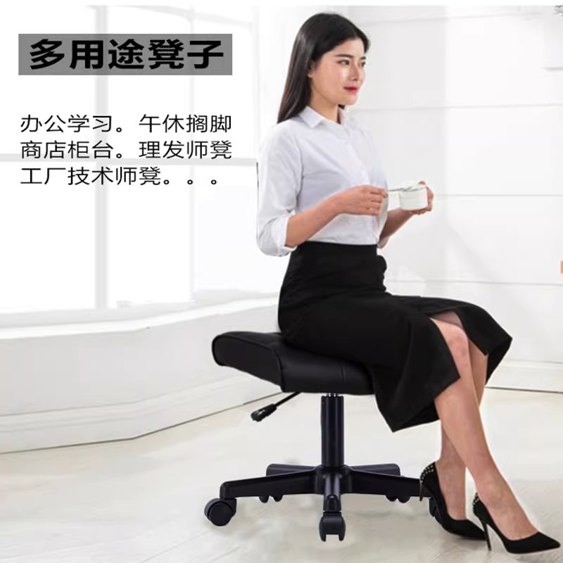 사무용 책상 발거치대 가정용 낮잠 디딤대 발판 의자 캐스터형 - 상세 이미지 3