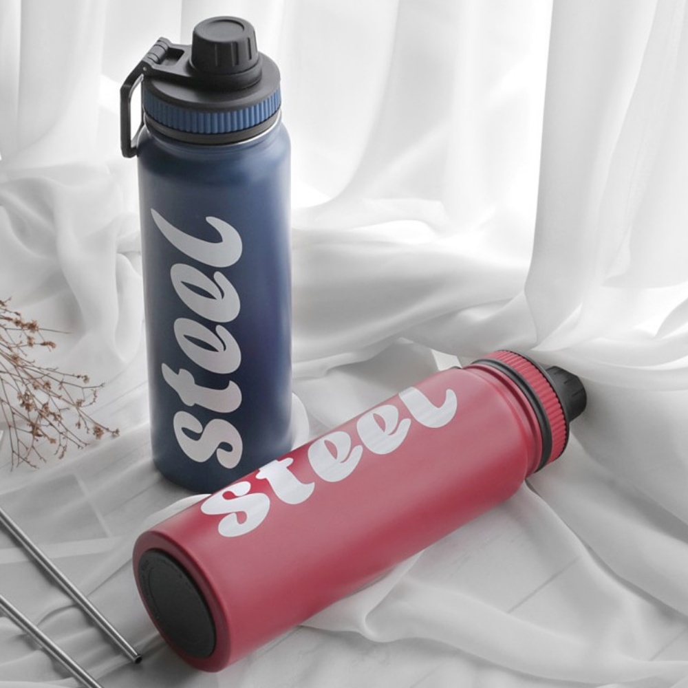 스텐 보온보냉 물병 760ml 630ml 운동용 헬스 자전거 물통 휴대용 박대표마켓 - 상세 이미지 3