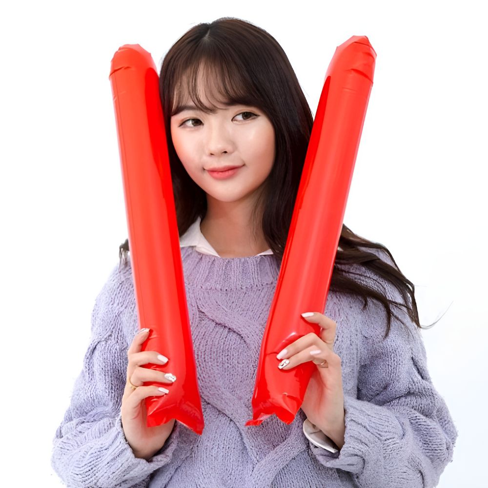 국산 응원막대풍선 응원용풍선 긴 행사용 컬러 칼라 - 상품 이미지