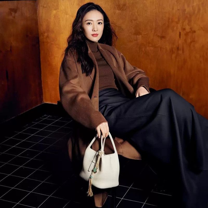 메이크픽 천연소가죽 미니 토트 버킷백 숄더 크로스겸용 데일리백 (파우치와 참장식 포함) 이미지 7