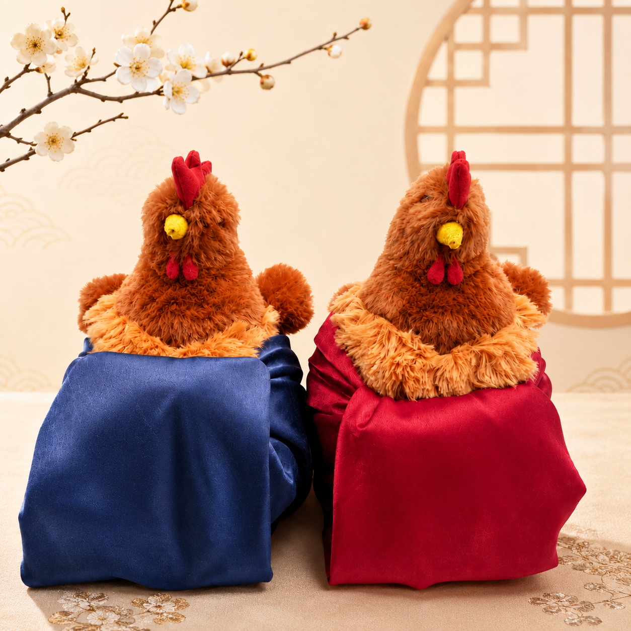결혼식 닭인형 보자기포장 완제품 닭 날리기 보자기 이벤트 던지기 - 상세 이미지 4