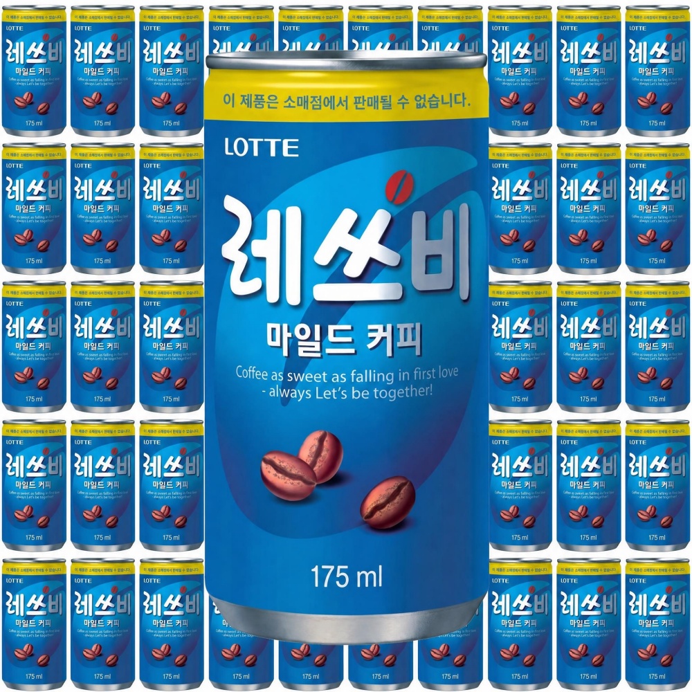 레츠비 커피 레쯔비 레쓰비 캔커피 175 30캔 다방 마일드 롯데 업소용 - 상품 이미지